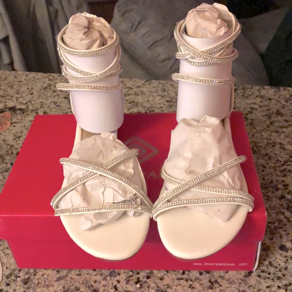 Sandals, perfect for a Bride at her reception!